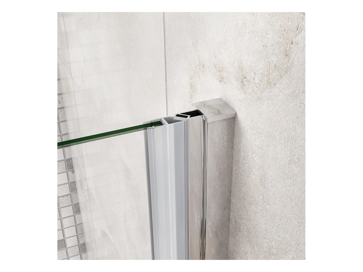 90x185cm Schwingtür Nano Glas Duschkabine ESG Duschabtrennung Drehtür Nischentür