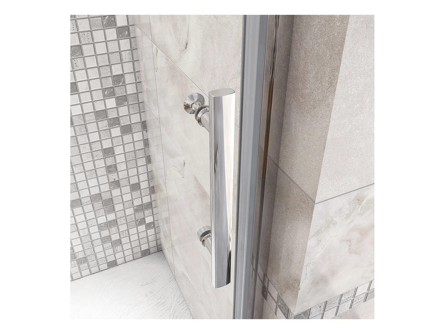 90x185cm Schwingtür Nano Glas Duschkabine ESG Duschabtrennung Drehtür Nischentür