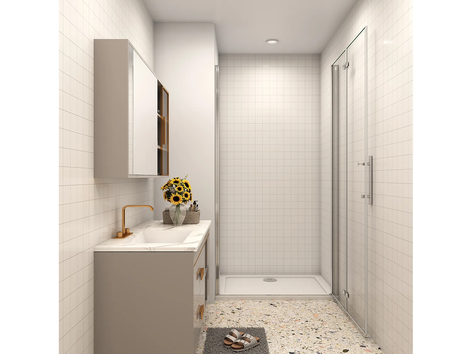 80x195cm Faltbar+drehbar Nano ESG Glas Duschwand Duschtür Duschabtrennung Dusche