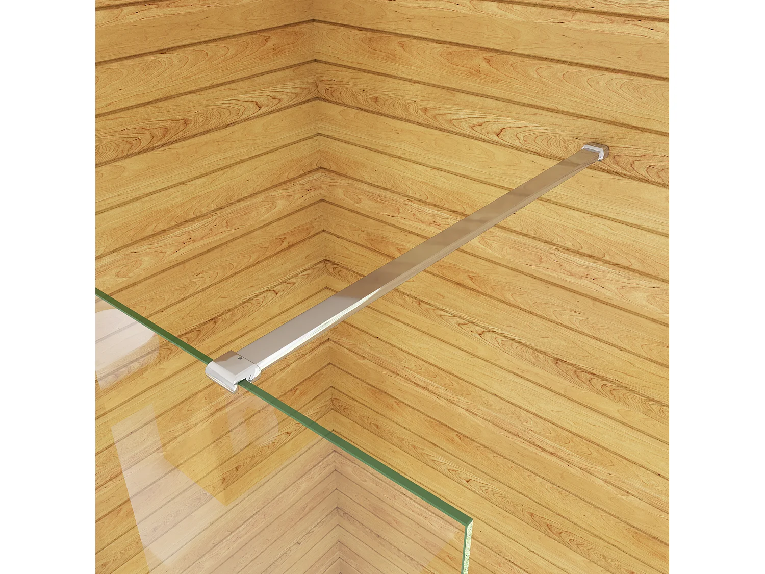 140x200cm+N Form: 140cm Stabilisator 8mm Nano Sicherheitsglas Walk in Duschwand Duschabtrennung Höhe 200cm