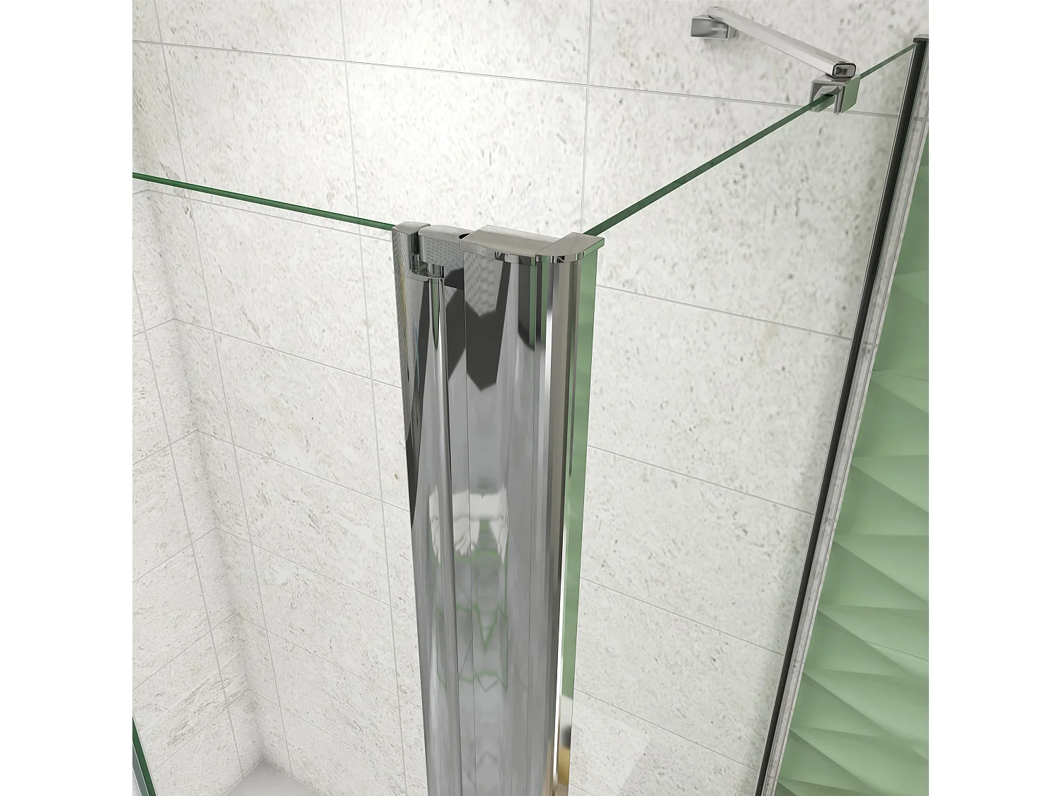 90x80x195cm Drehtür & Falttür(Walk in) Schwingtür Eckeinstieg Seitenwand Dusche Duschabtrennung