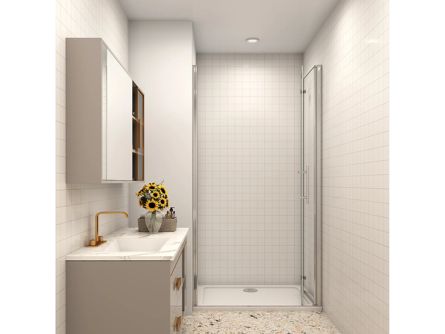 100x185cm Faltbar+drehbar Nano ESG Glas Duschwand Duschtür Duschabtrennung Dusche