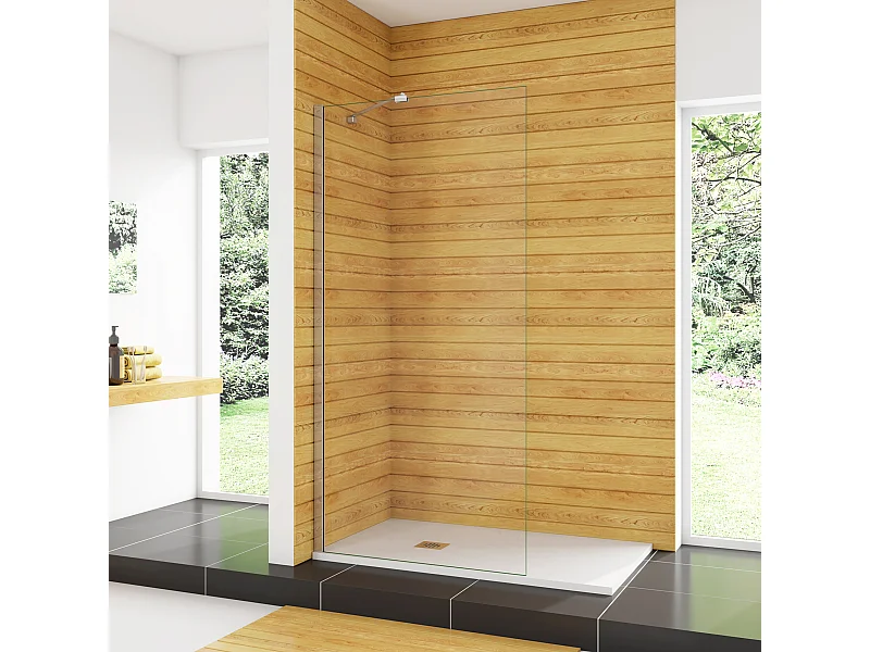 Duschabtrennung Duschwand Walk in 45 cm Querhaltstange 160 cm Gals