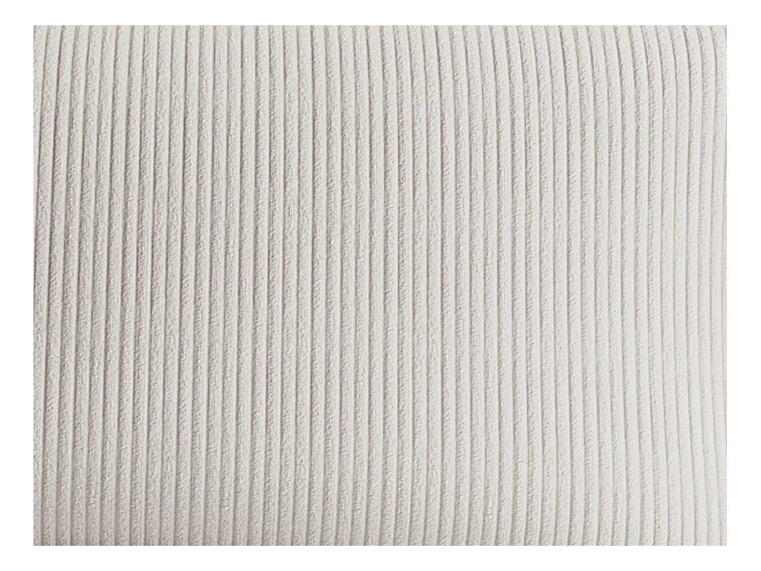Canapé d'angle droit en velours côtelé beige AMELIA
