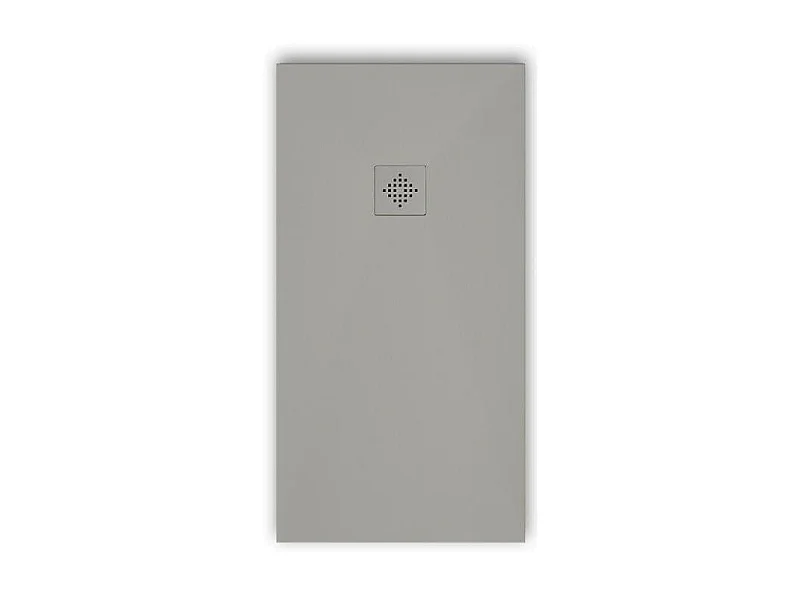 Piatto doccia ultrasottile 100 x 140 cm PURE in resina finitura ardesia grigio