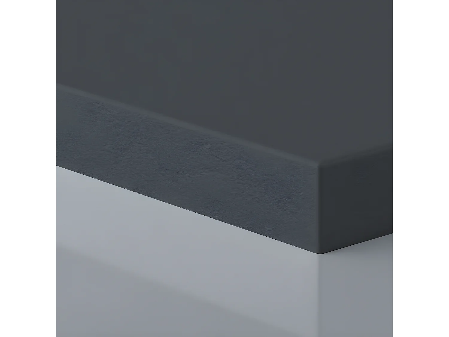 Receveur de douche 70 x 70 cm extra plat PURE en résine surface ardoisée anthracite Grille anthracite