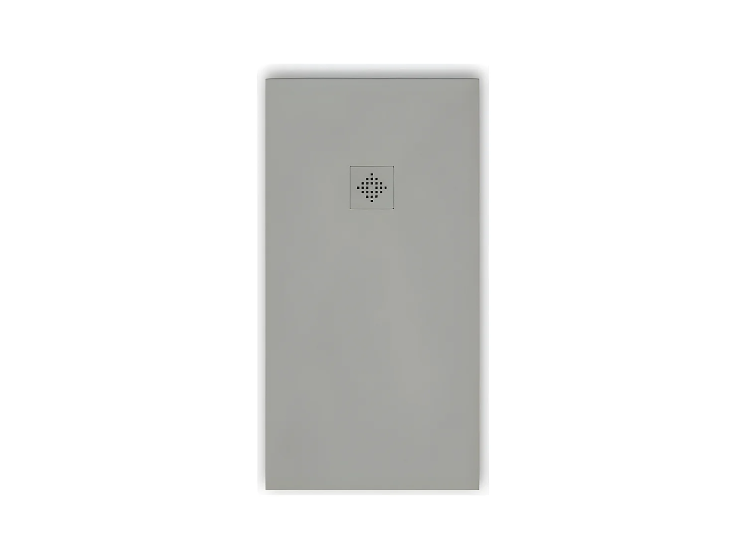 Piatto doccia ultrasottile 70 x 100 cm PURE in resina finitura ardesia grigio