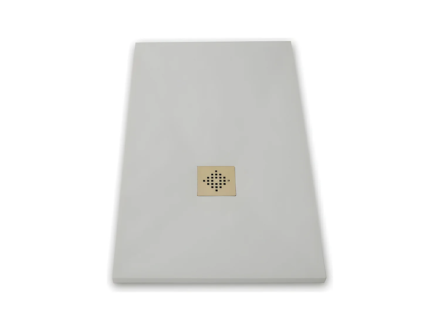 Piatto doccia ultrasottile 70 x 100 cm PURE in resina finitura ardesia grigio