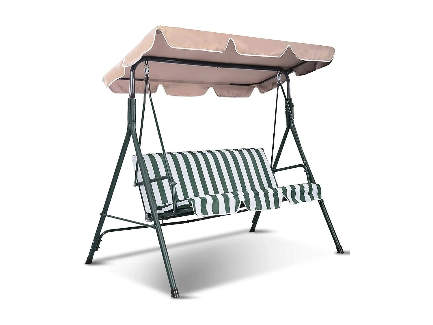 Toit pour Balancelle 168x115cm Imperméabilisé Auvent pour Balancelle