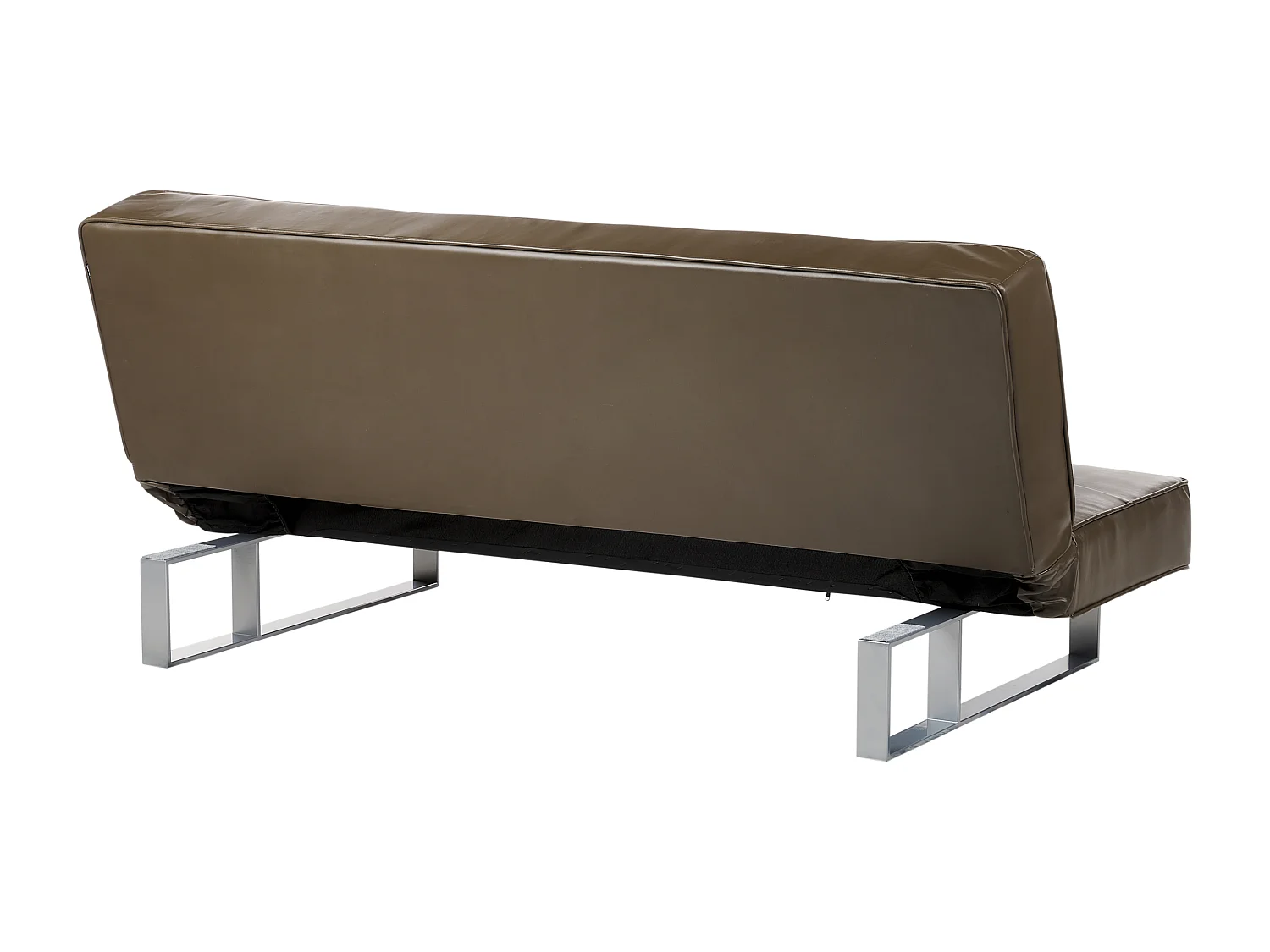 Canapé-lit DERBY Cuir PU Marron 3 places