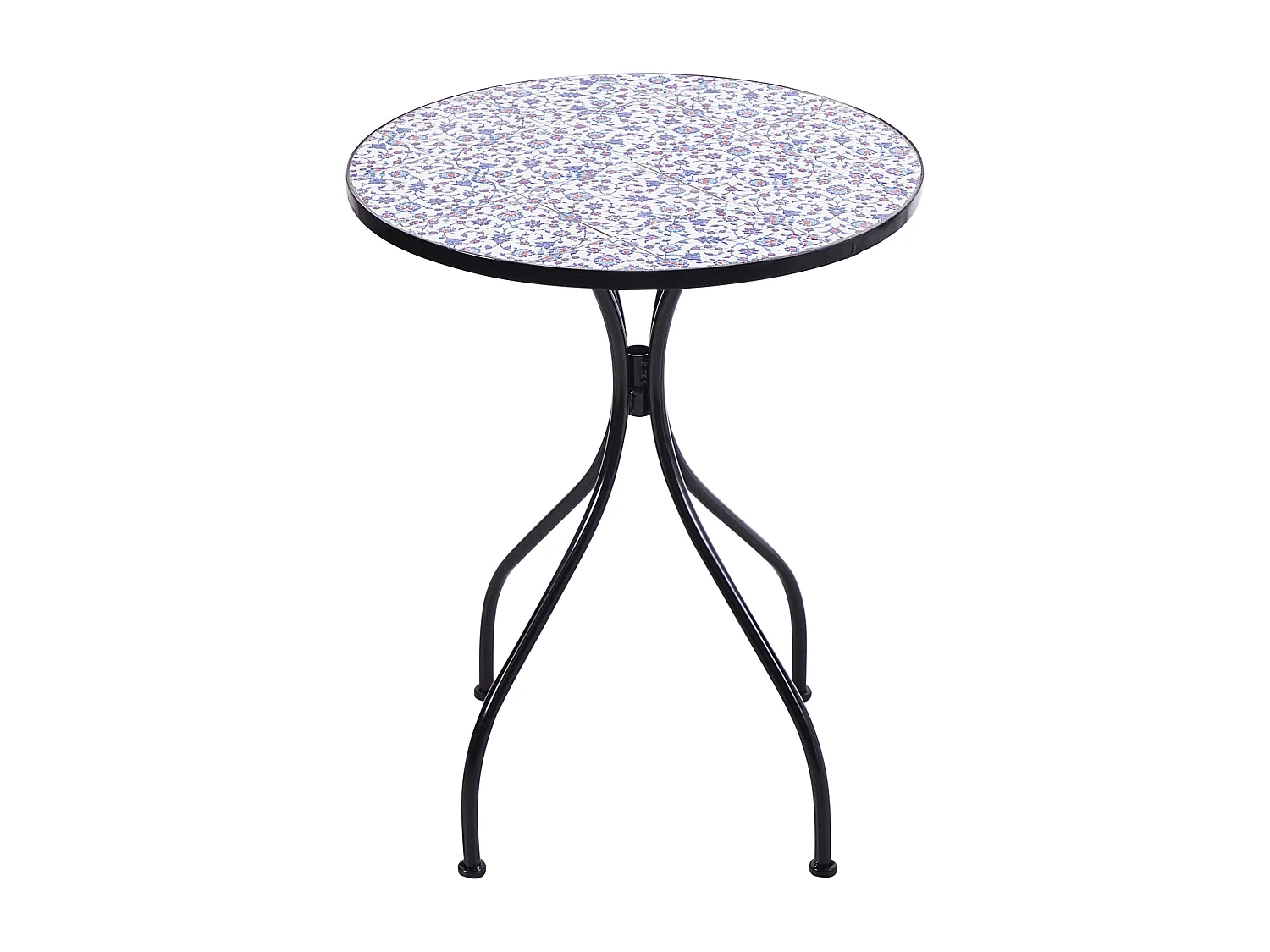 Table bistrot CAMPRENA 60 cm 60 cm Métal Noir