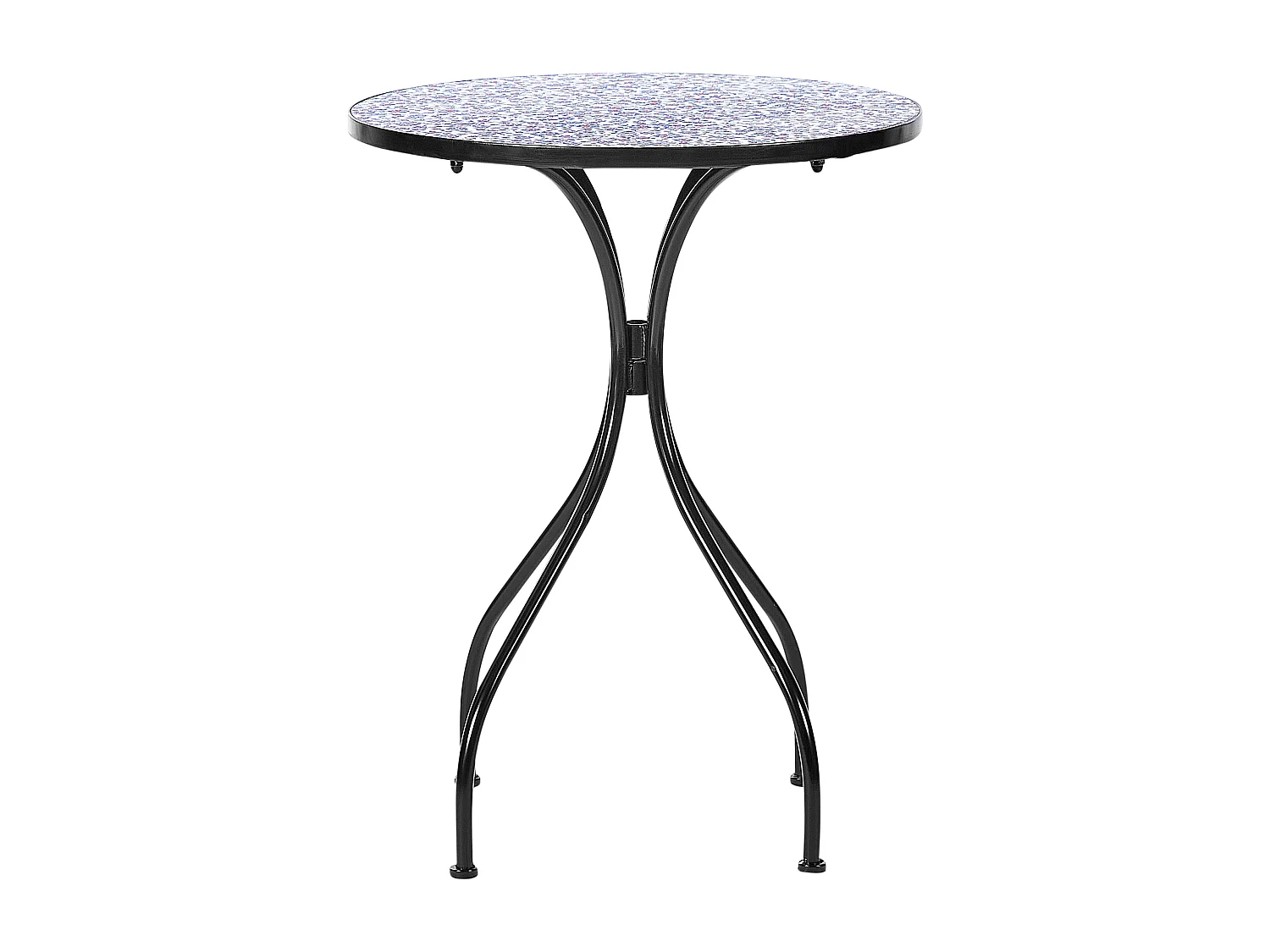 Table bistrot CAMPRENA 60 cm 60 cm Métal Noir