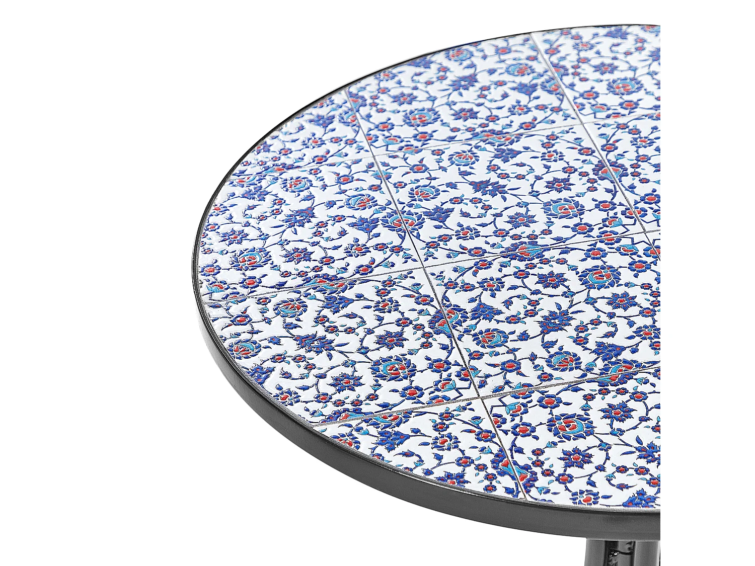 Table bistrot CAMPRENA 60 cm 60 cm Métal Noir