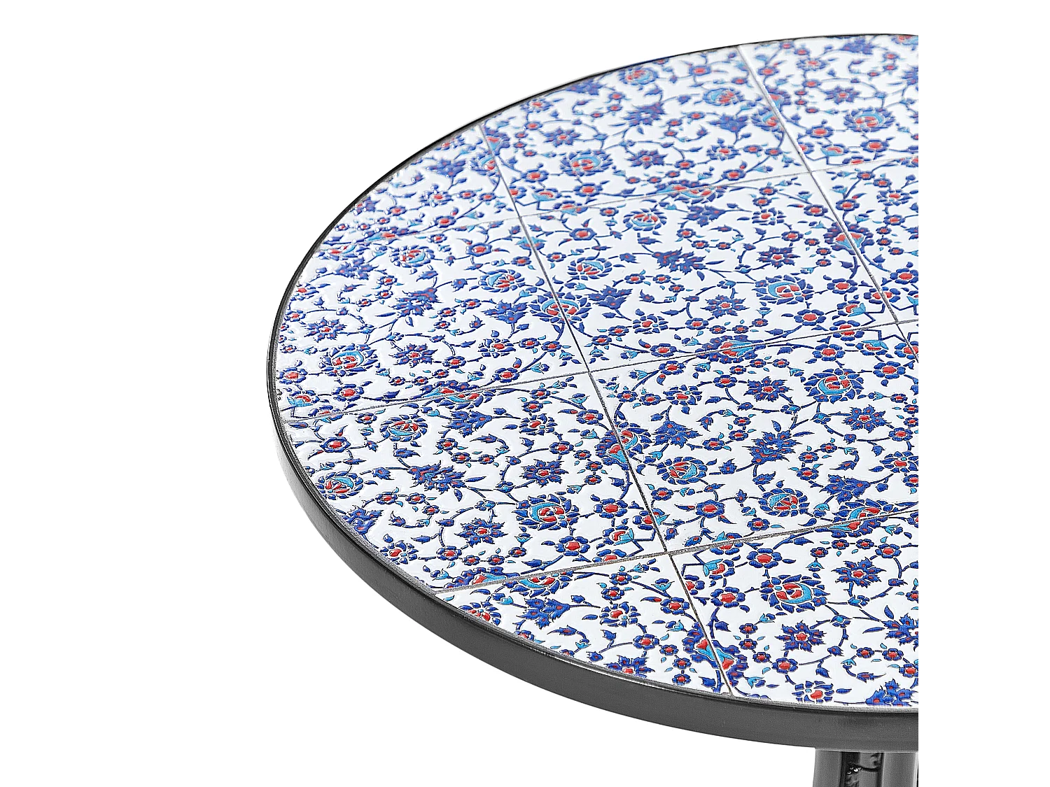 Table bistrot CAMPRENA 60 cm 60 cm Métal Noir