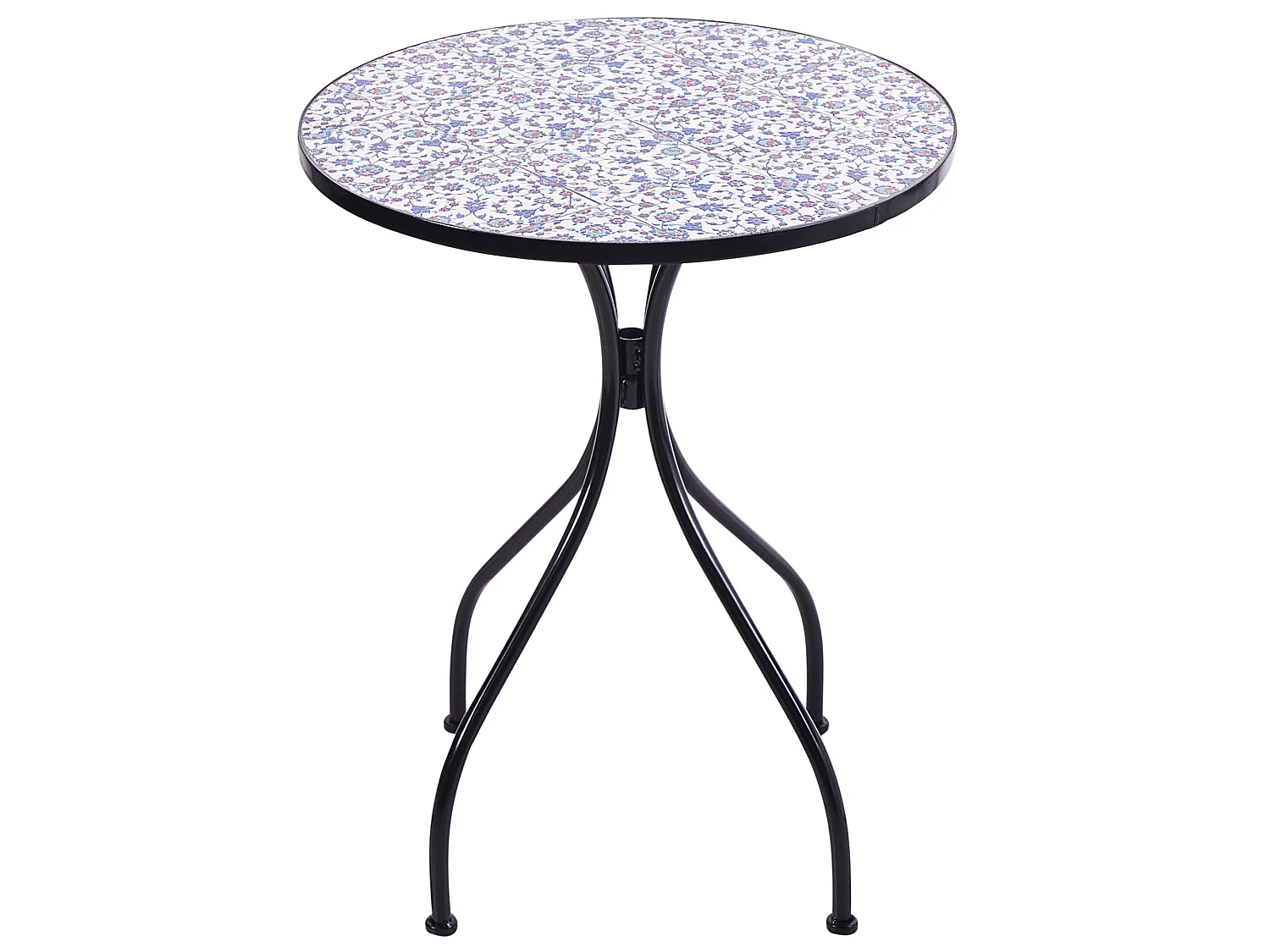 Table bistrot CAMPRENA 60 cm 60 cm Métal Noir