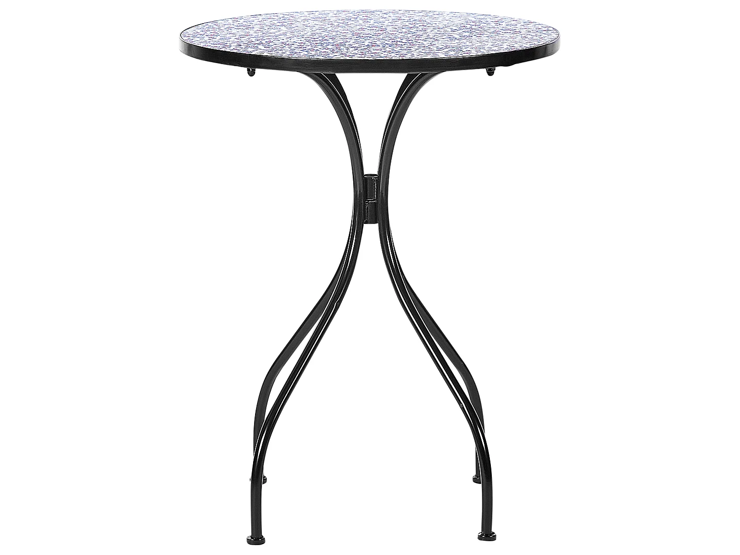 Table bistrot CAMPRENA 60 cm 60 cm Métal Noir