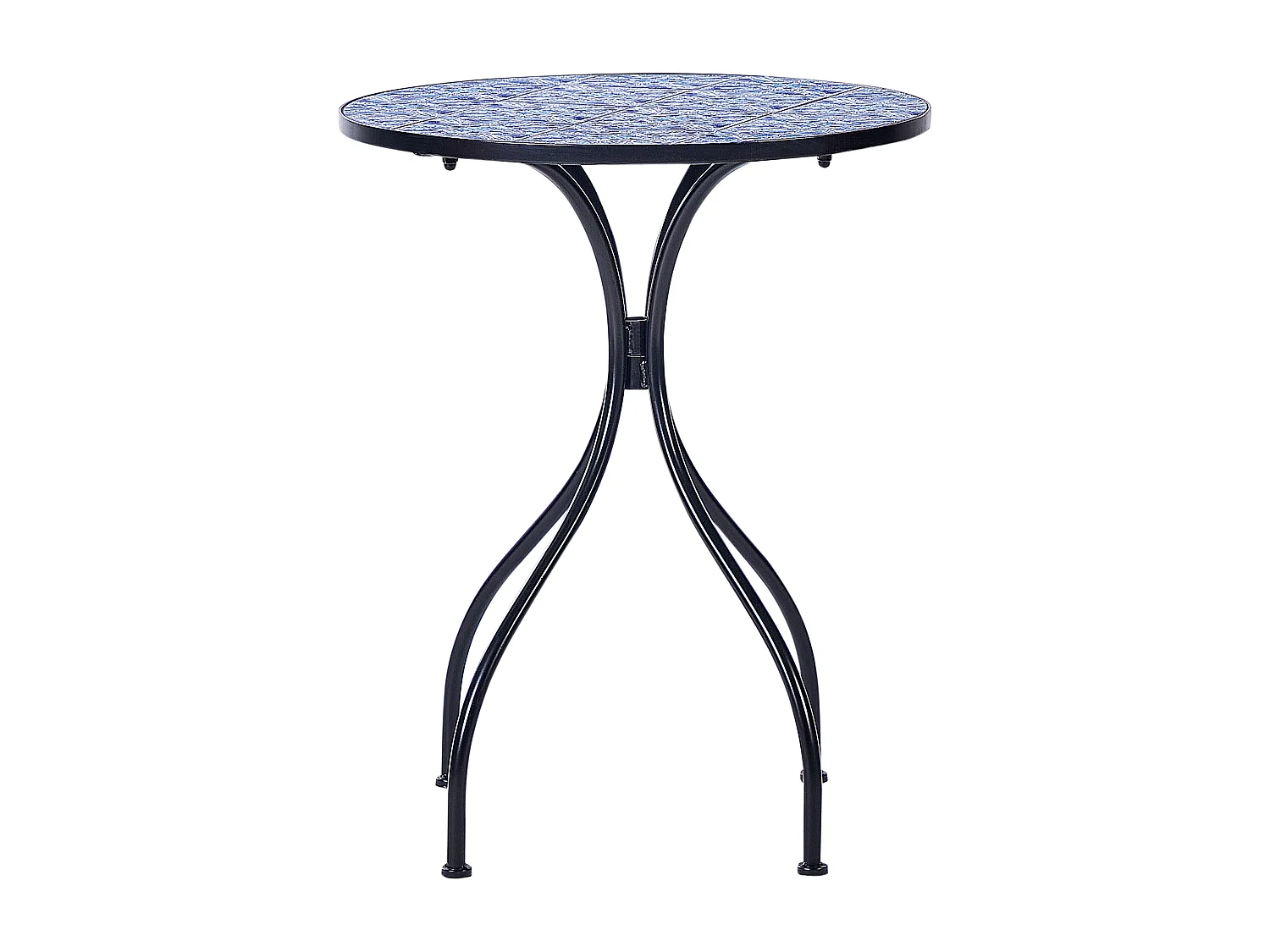 Stolik bistro CIGLIANO 60 cm 60 cm Metal Czarny