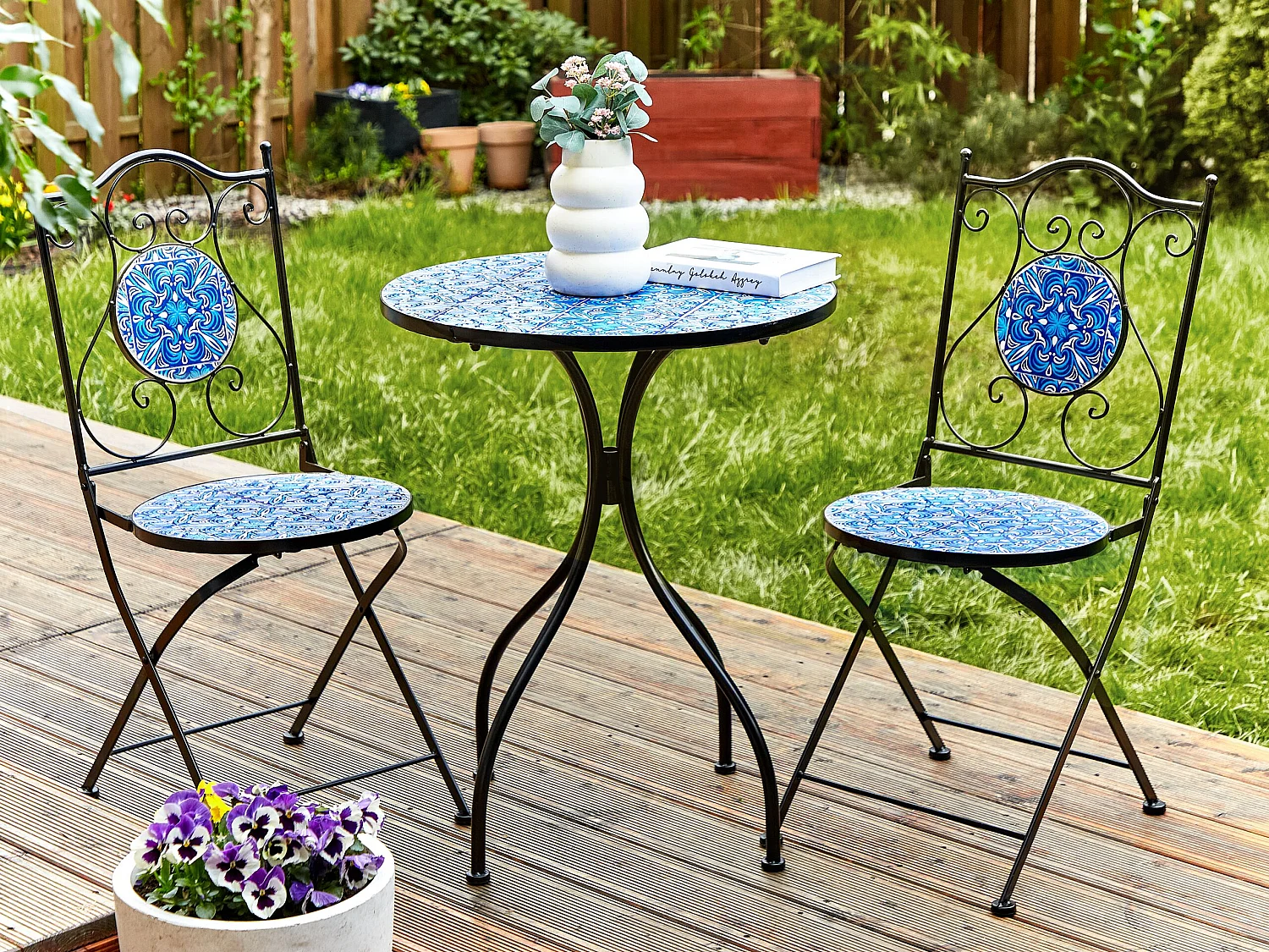 Bistro Table CIGLIANO 60 cm 60 cm Metal Black