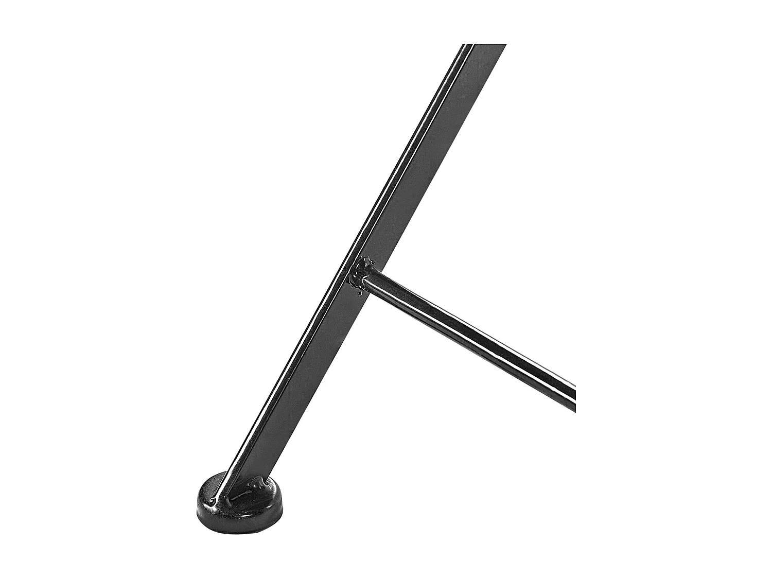 Zestaw 2 krzeseł ogrodowych CIGLIANO Metal Czarny