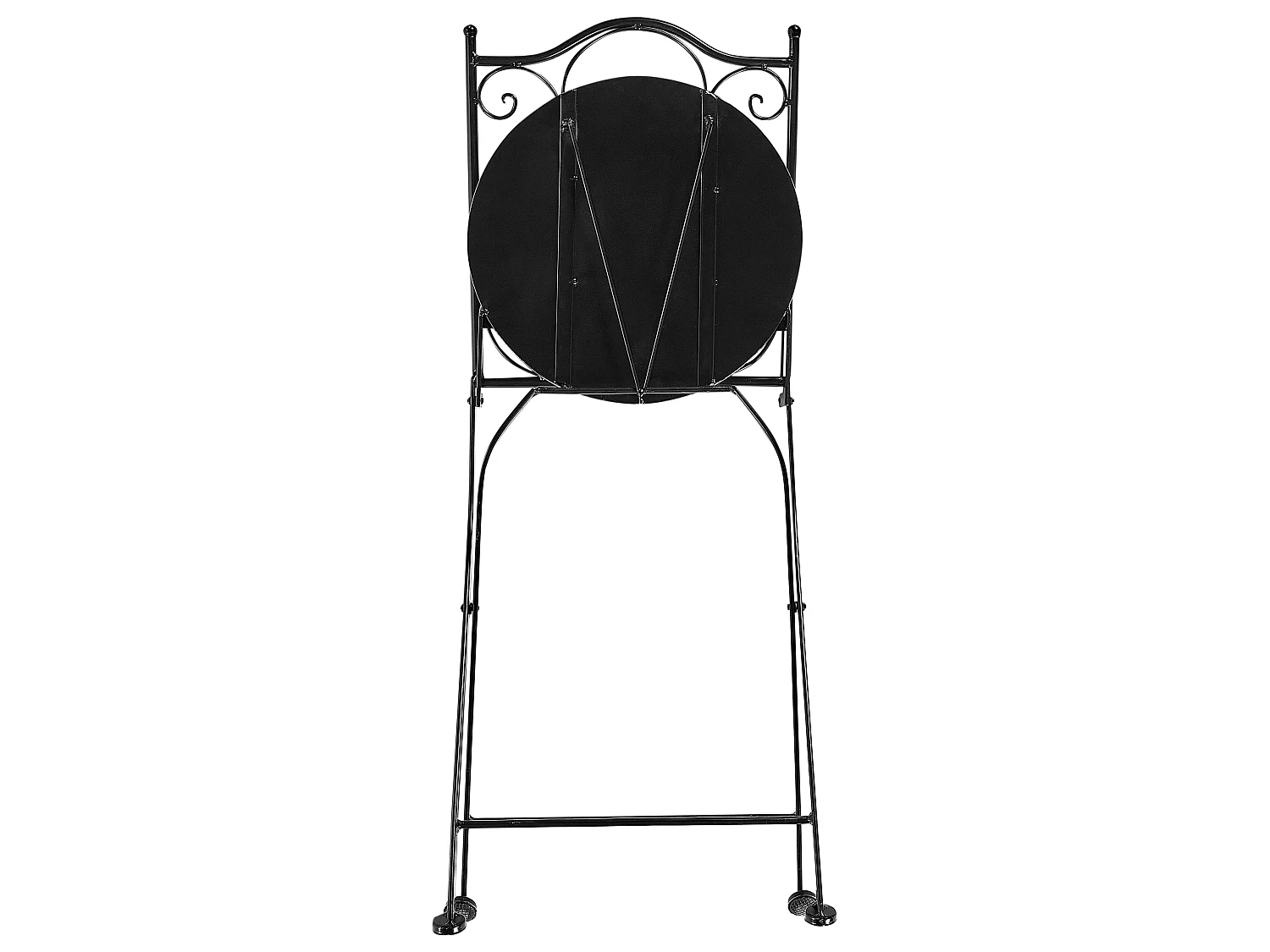 Gartenstuhl 2er Set CIGLIANO Metall Schwarz