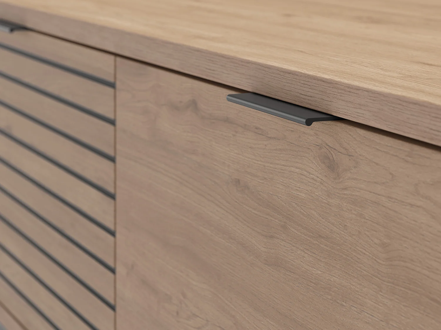 TV-Möbel mit 3 Schubladen und Metallfüßen Ariel - L180 cm