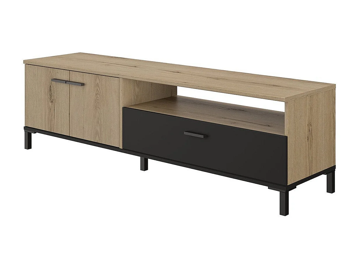 Szafka pod TV 2 drzwi 1 szuflada L160 cm - TRUST