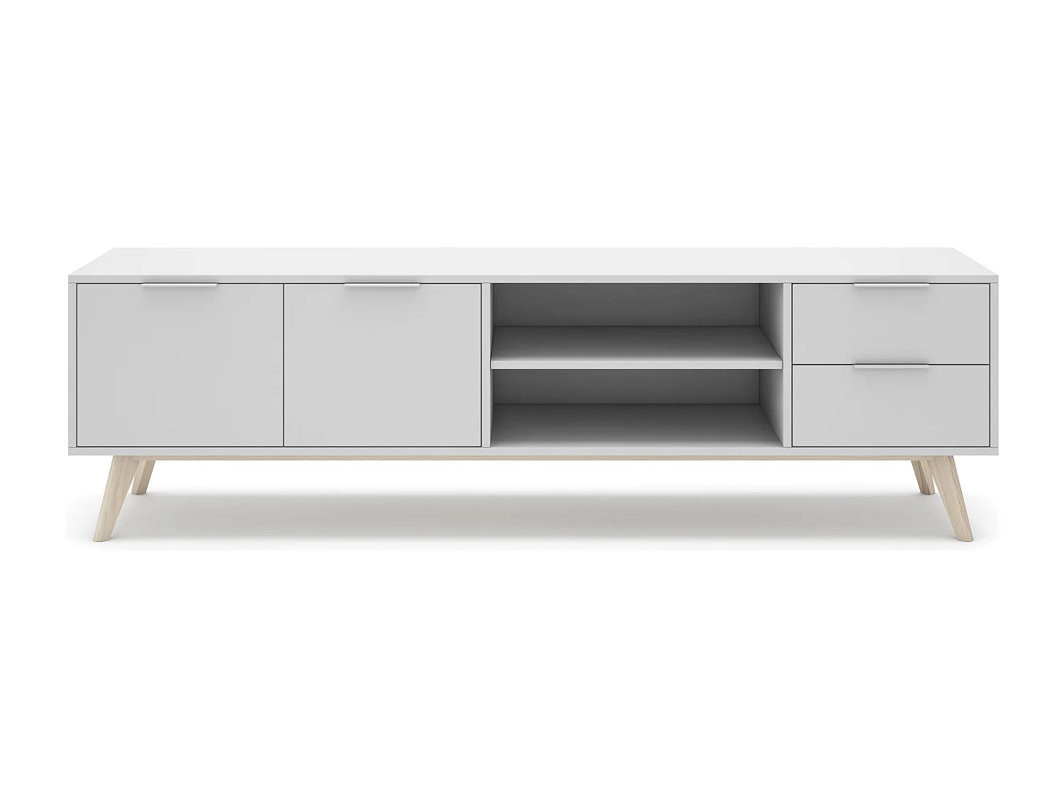 TV-Möbel 2 Türen, 2 Schubladen, 2 Fächer L180 cm - Campus