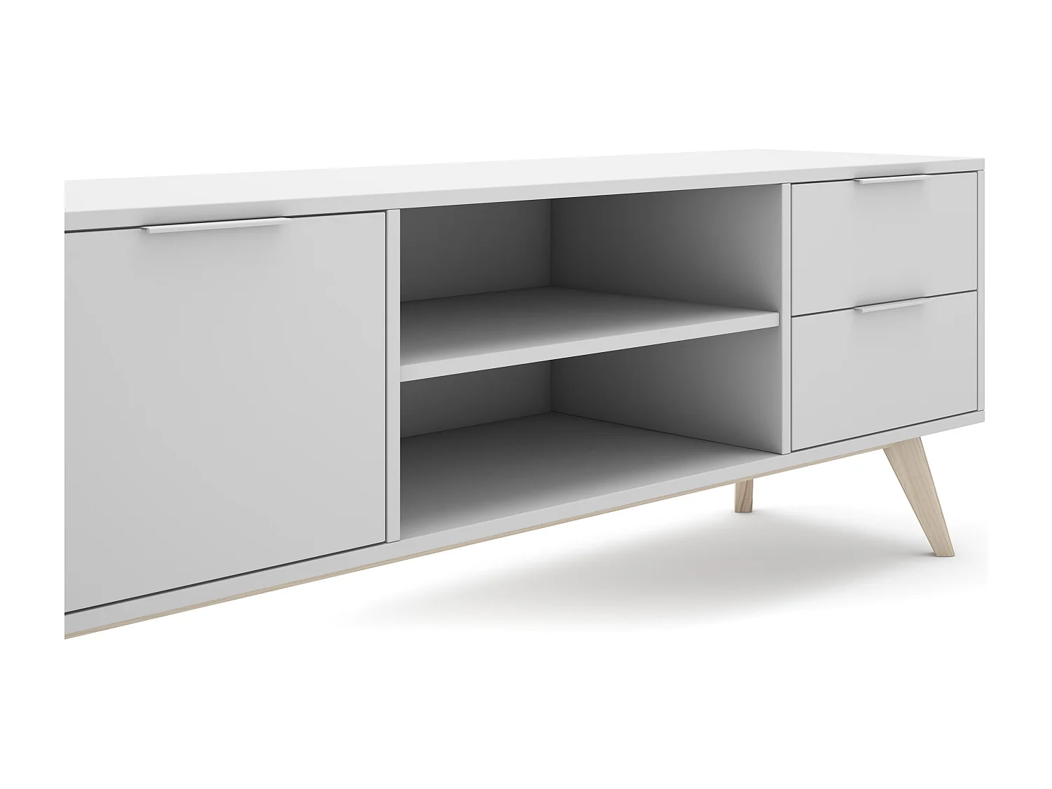 TV-Möbel 2 Türen, 2 Schubladen, 2 Fächer L180 cm - Campus