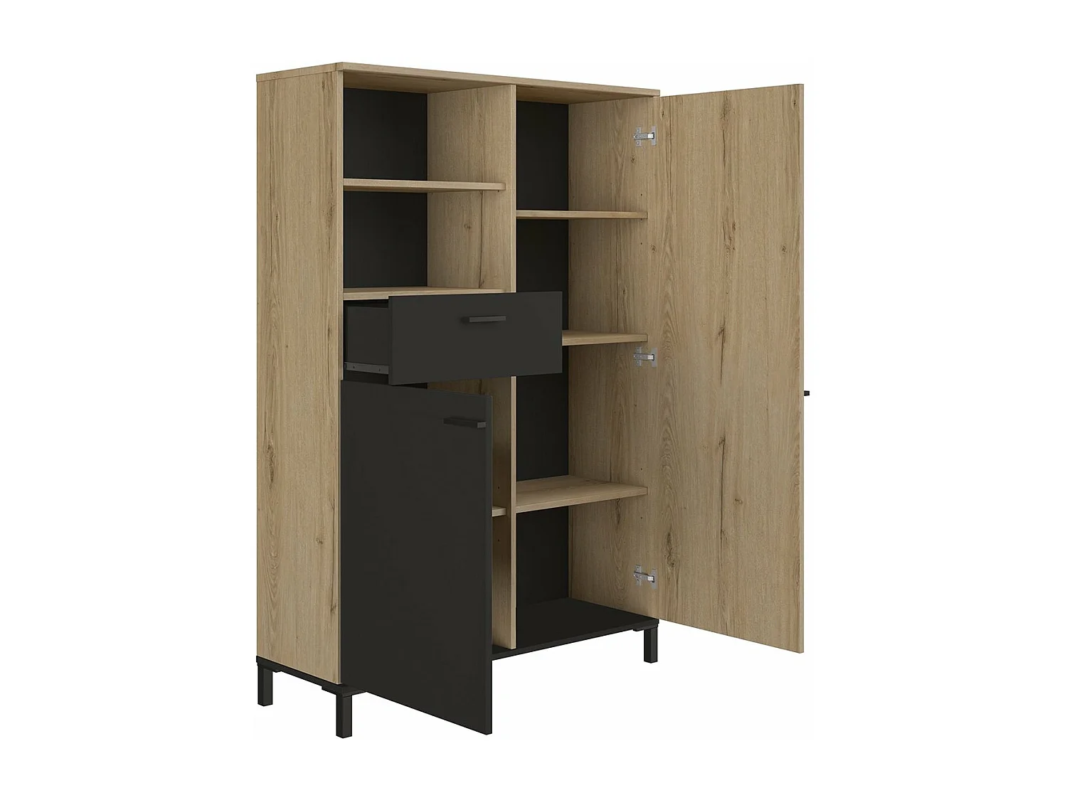 Rangement haut 1 tiroir et 2 portes H150 cm - TRUST