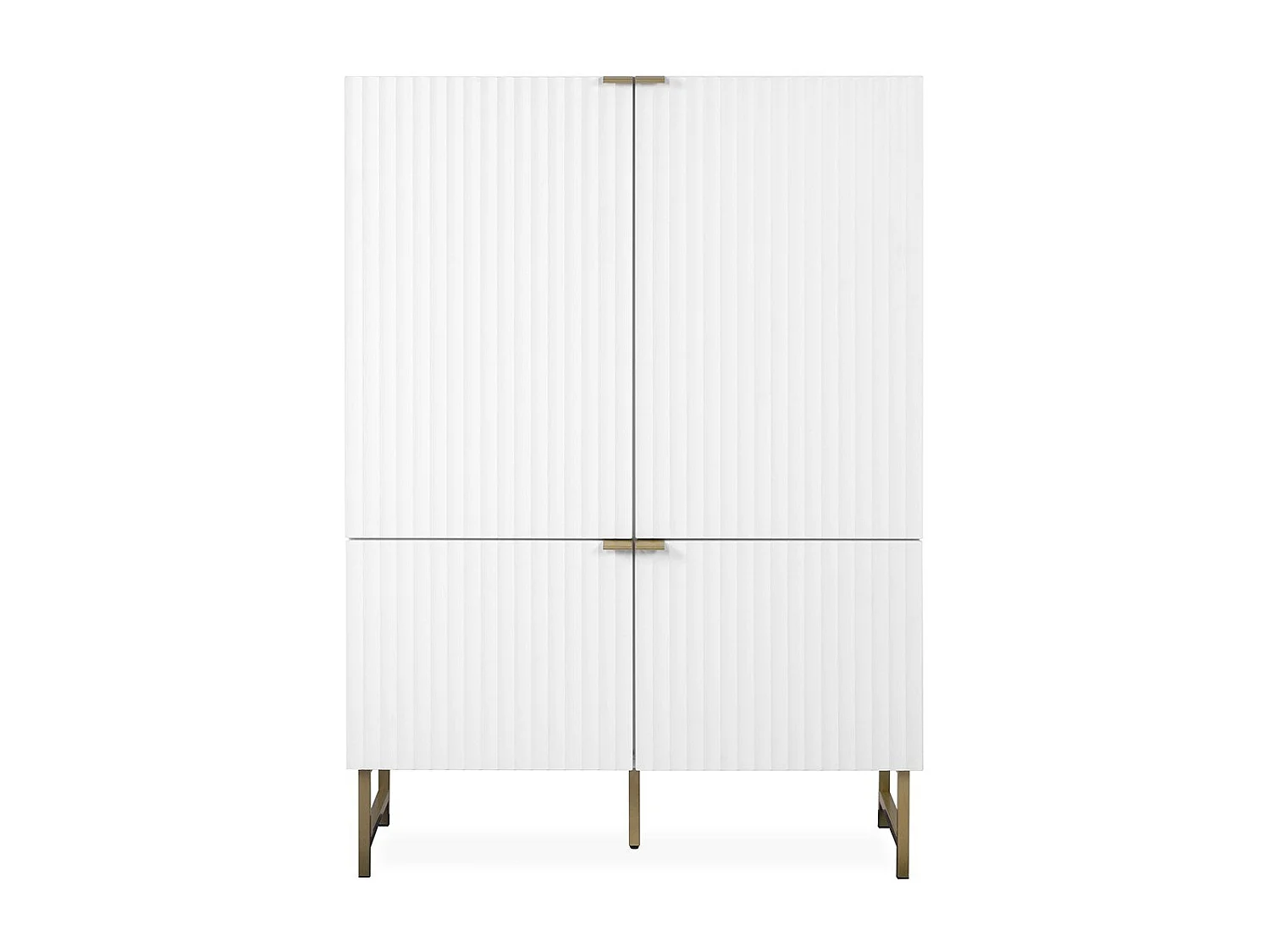 Highboard z 4 drzwiami W100 x H142 cm - GLASGOW