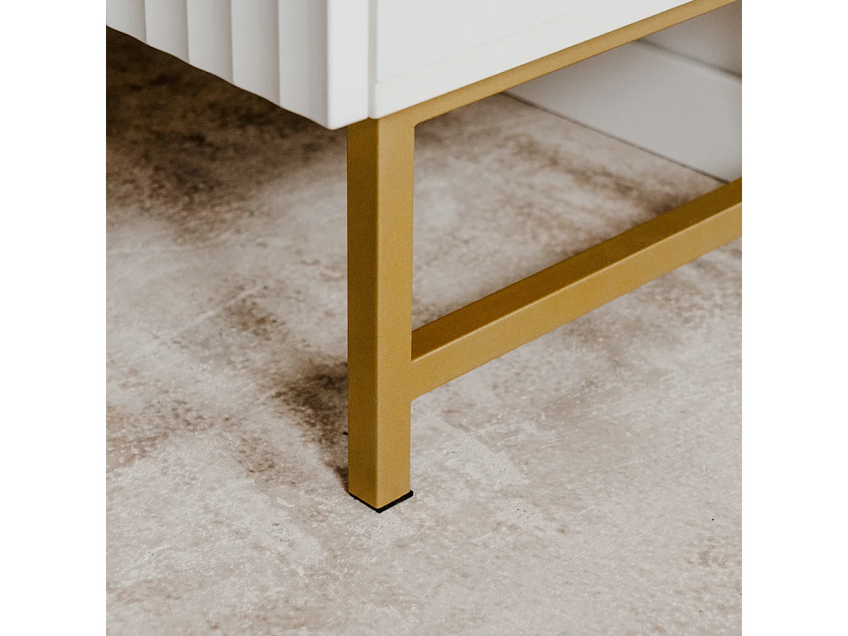 Highboard z 4 drzwiami W100 x H142 cm - GLASGOW