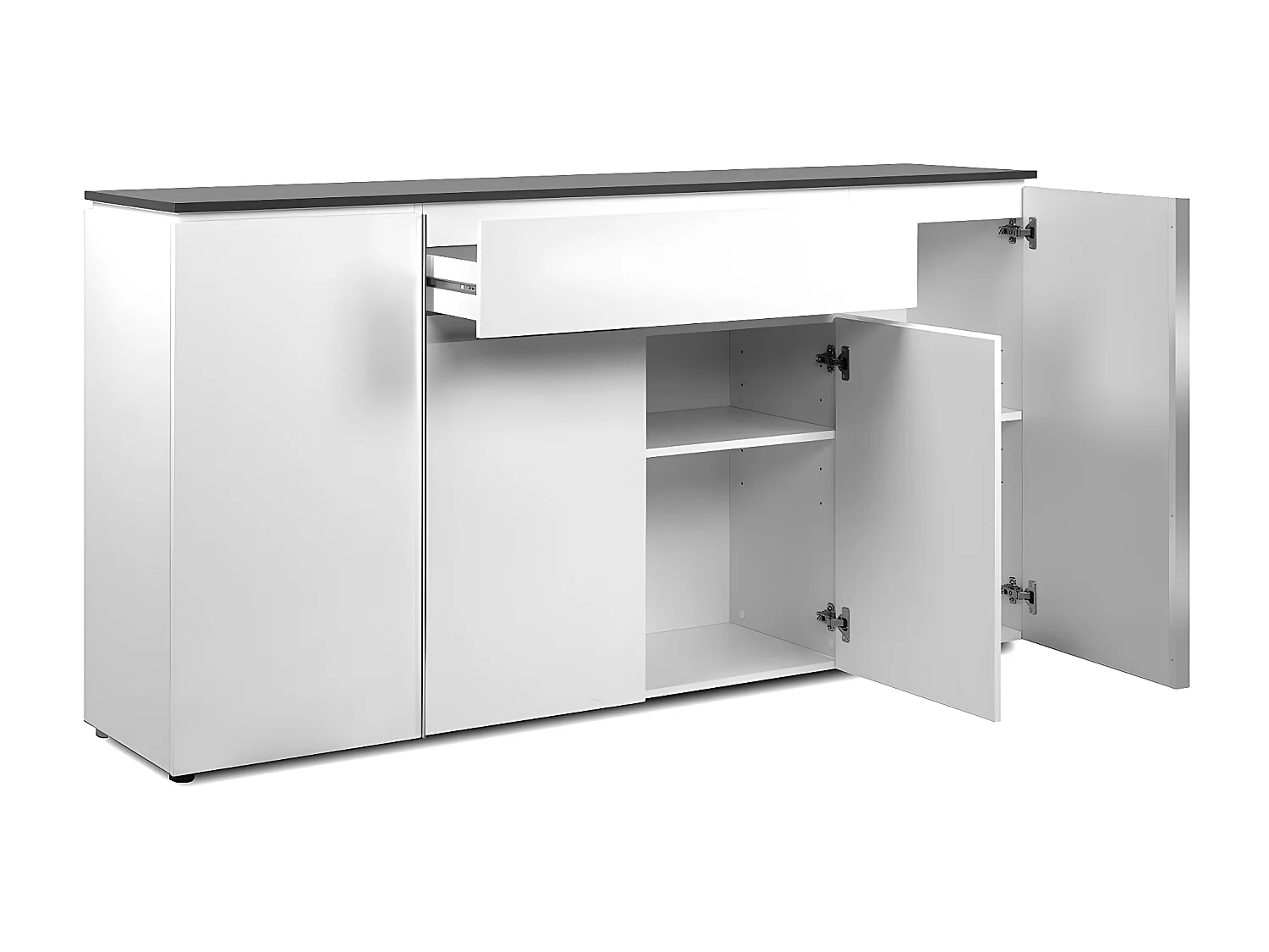 Buffet avec 4 portes et 1 tiroir L177,5 cm - BREST
