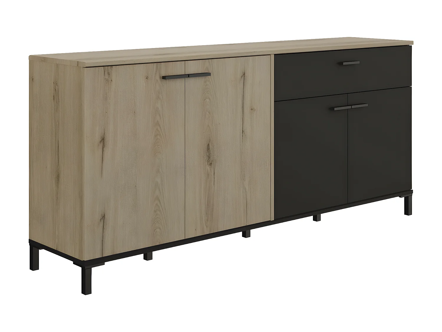 Anrichte 4 Türen 1 Schublade L180 cm - TRUST