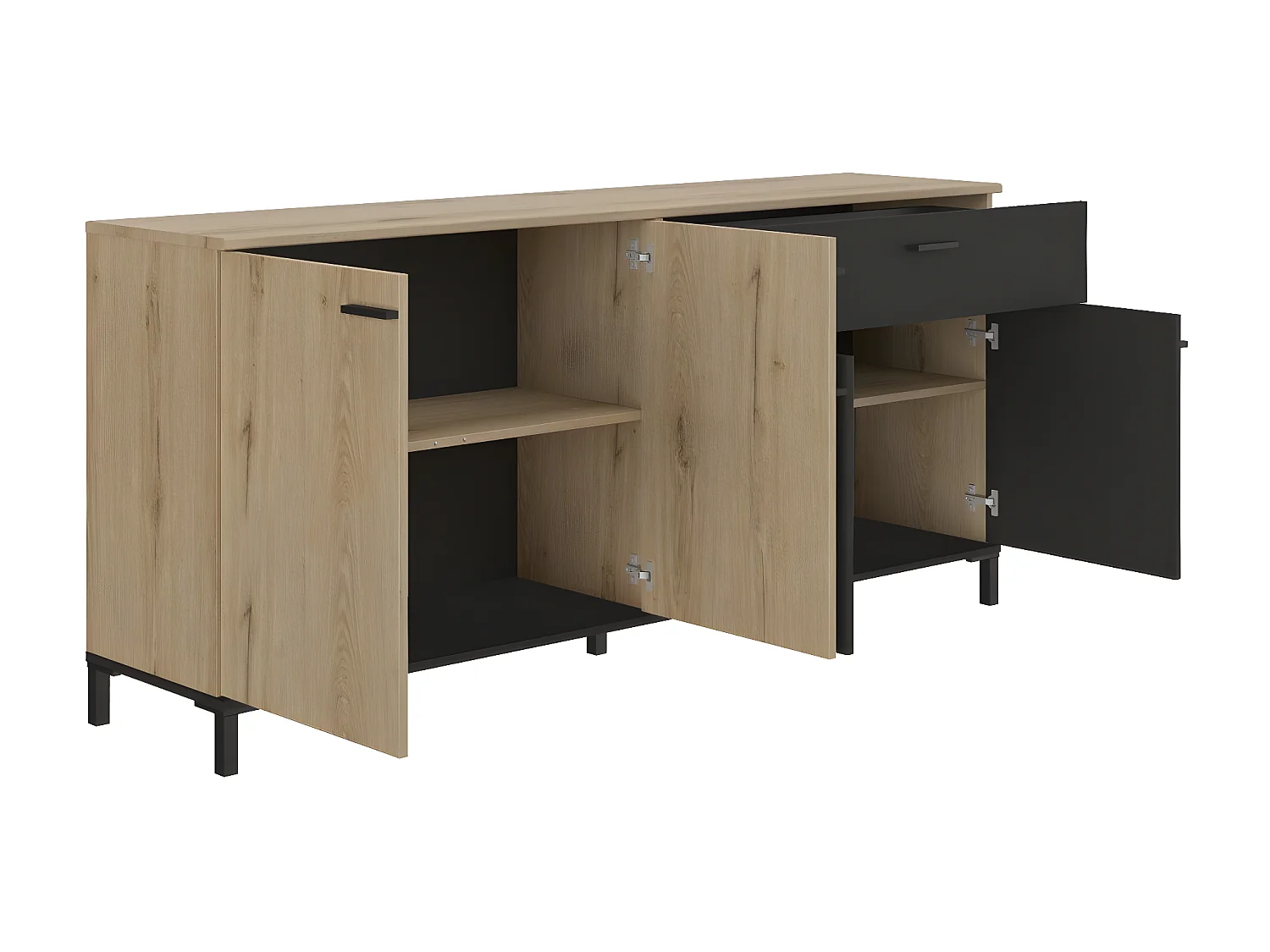 Anrichte 4 Türen 1 Schublade L180 cm - TRUST