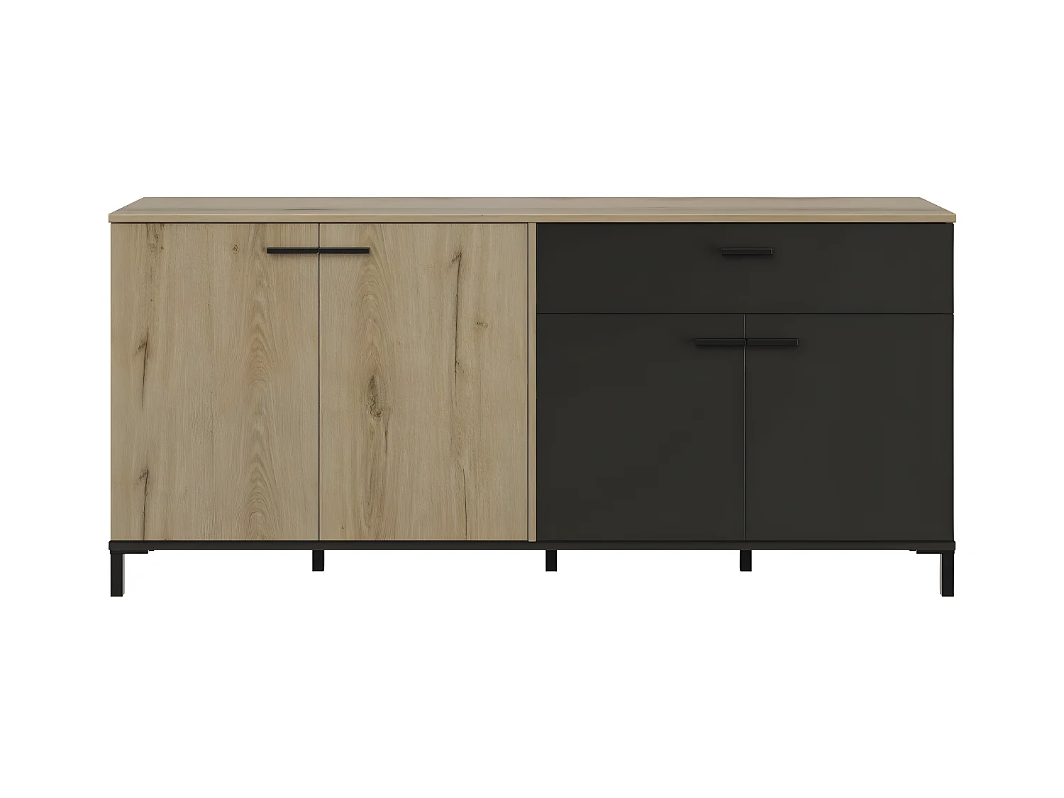 Enfilade 4 portes 1 tiroir L180 cm - TRUST