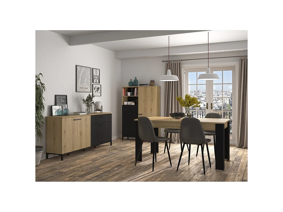 Enfilade 4 portes 1 tiroir L180 cm - TRUST