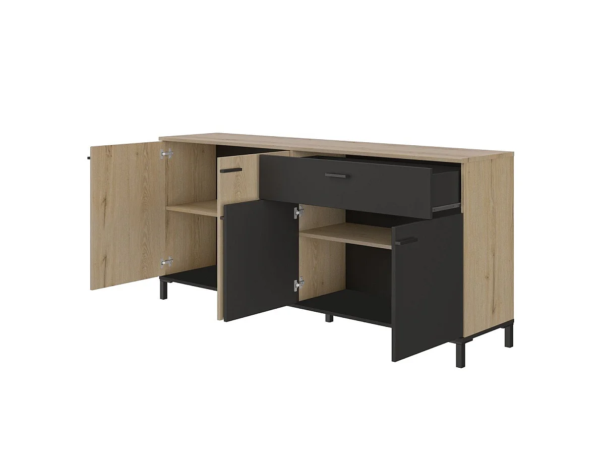 Enfilade 4 portes 1 tiroir L180 cm - TRUST