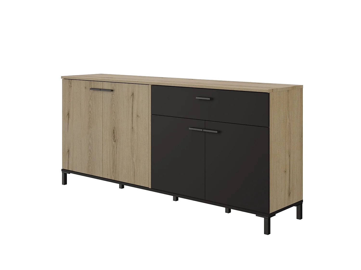 Enfilade 4 portes 1 tiroir L180 cm - TRUST
