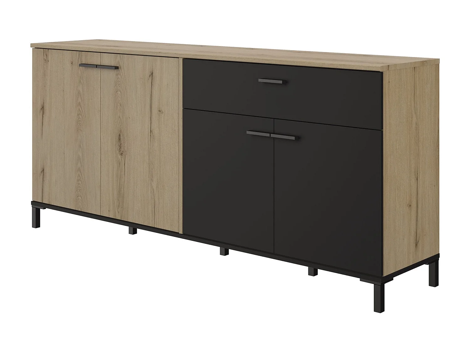 Enfilade 4 portes 1 tiroir L180 cm - TRUST