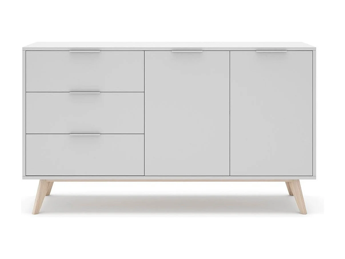 Buffet 2 portes, 3 tiroirs Campus - L140 cm