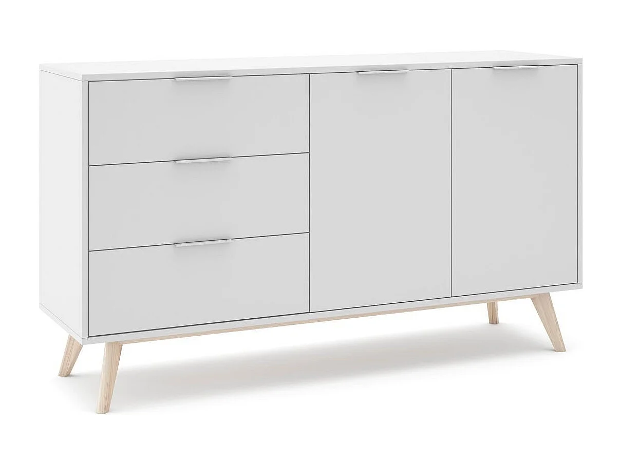 Buffet 2 portes, 3 tiroirs Campus - L140 cm