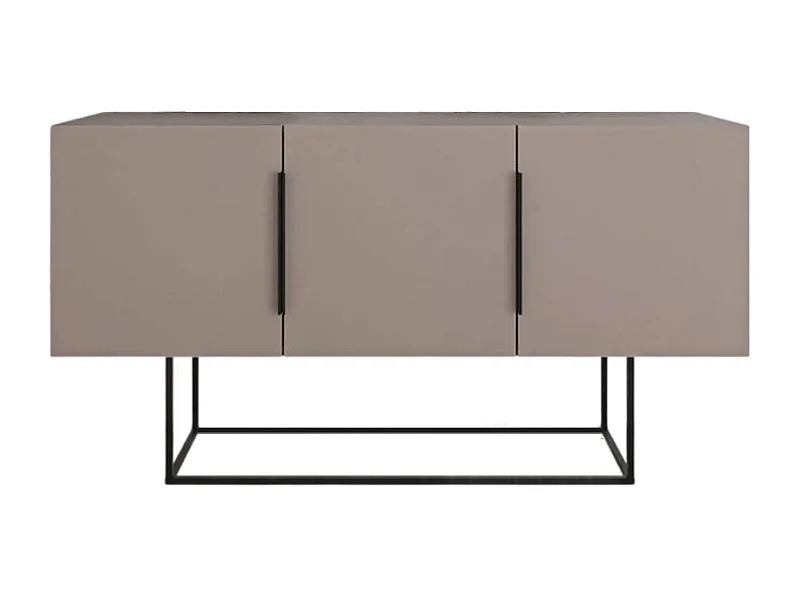 Buffet 3 portes et pieds en métal Titan - L150 cm
