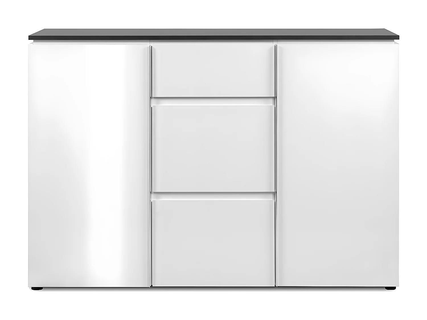 Buffet avec 2 portes et 3 tiroirs L133 cm - BREST