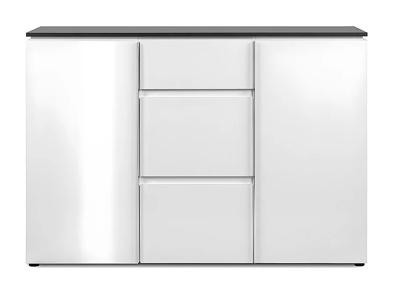 Buffet avec 2 portes et 3 tiroirs L133 cm - BREST