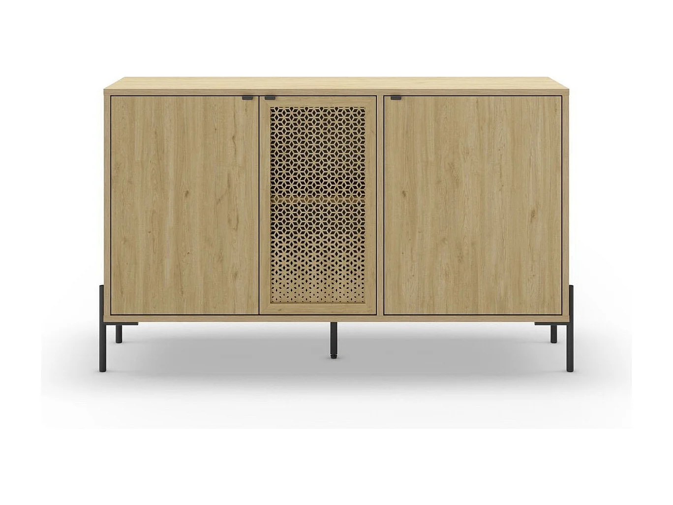 Buffet 3 Türen und Metallfüße L120 cm - Inca