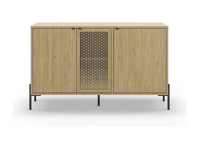 Buffet 3 Portes et Pieds en Métal L120 cm - Inca
