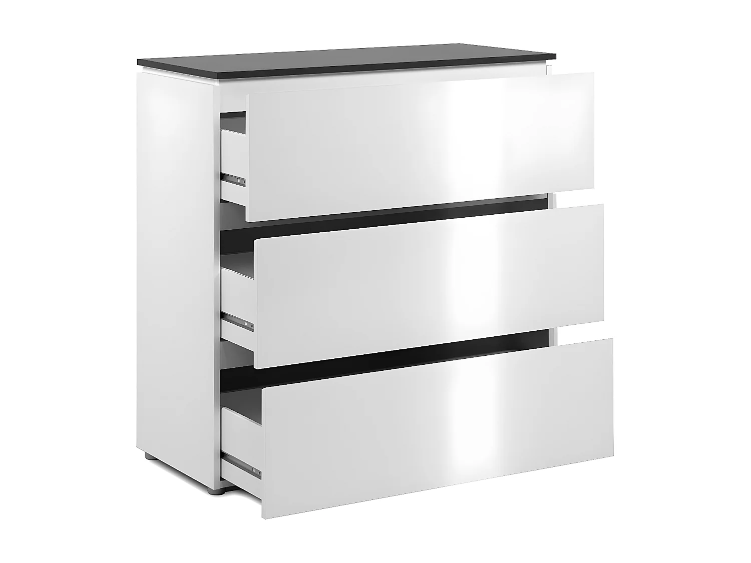 Commode 3 tiroirs L88,5 cm - BREST