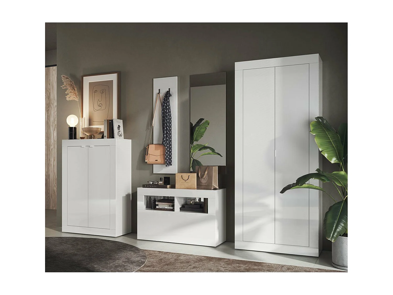 Armadio di stoccaggio con 2 porte Basic - H186,5 cm