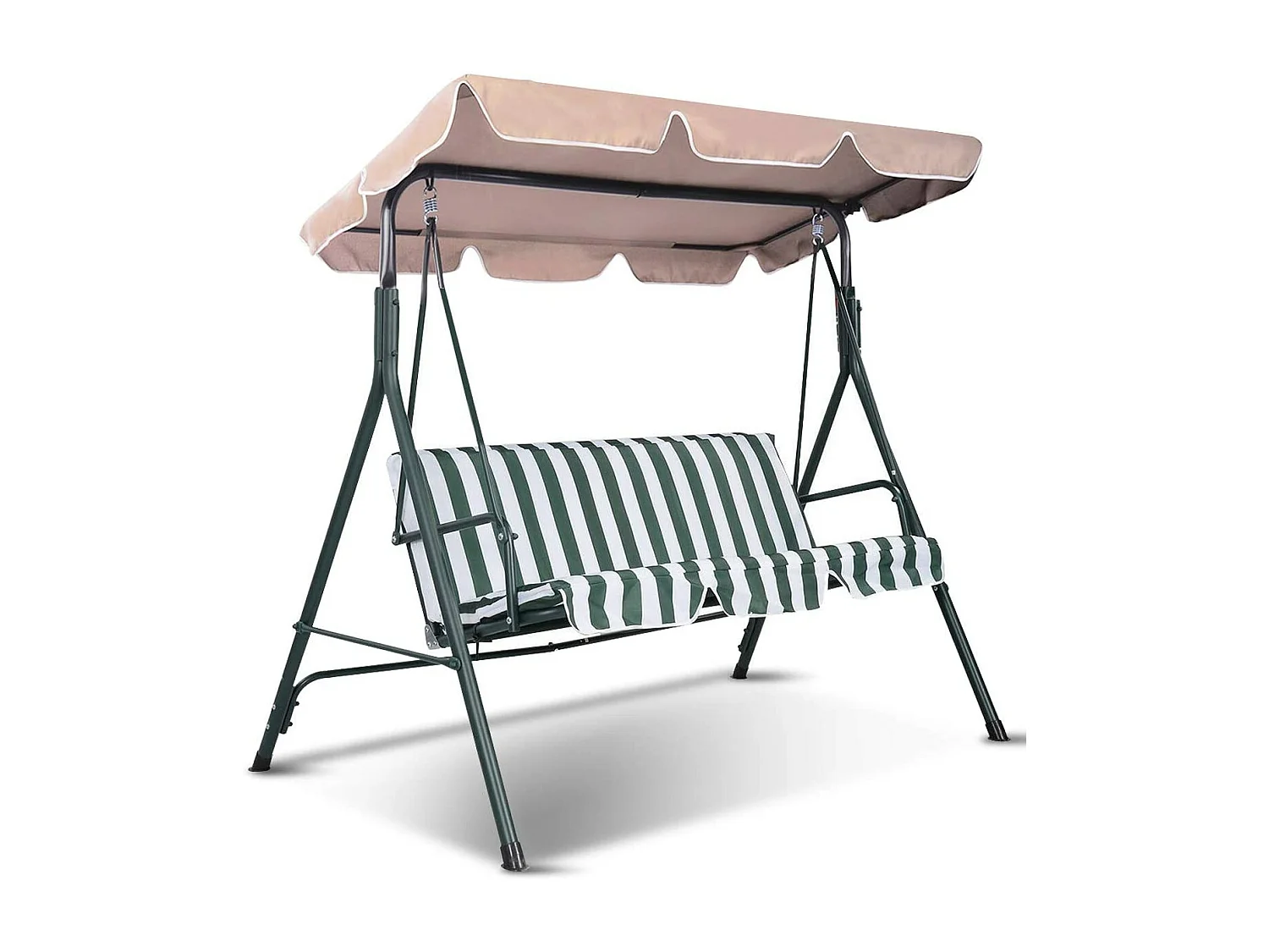 Toit pour Balancelle 191x132cm Imperméabilisé Auvent pour Balancelle Beige