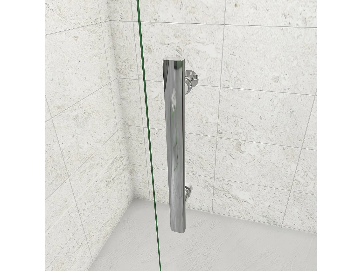 70x80x195cm Drehtür & Falttür(L-Form) Schwingtür Eckeinstieg Seitenwand Dusche Duschabtrennung